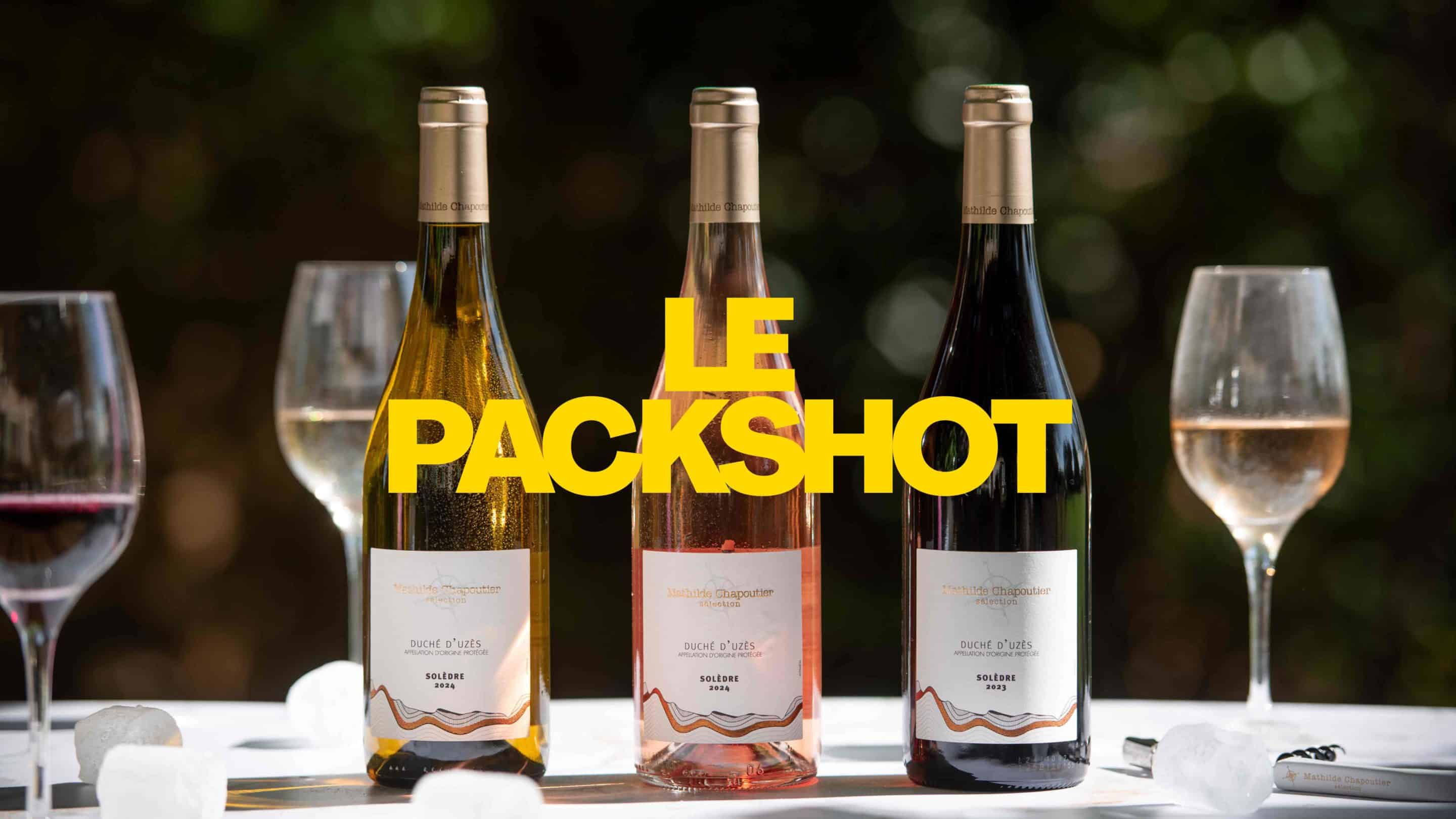 packshot bouteille de vin