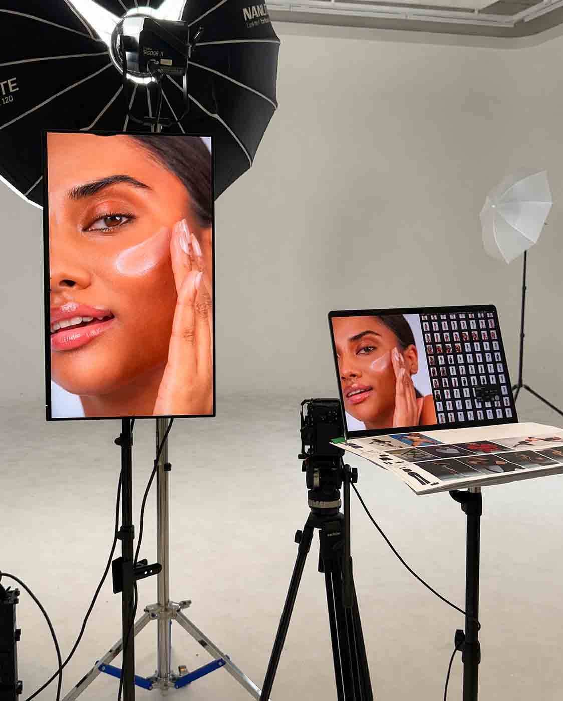 Studio Visuell avec fond blanc pour shootings photo et productions de marque
