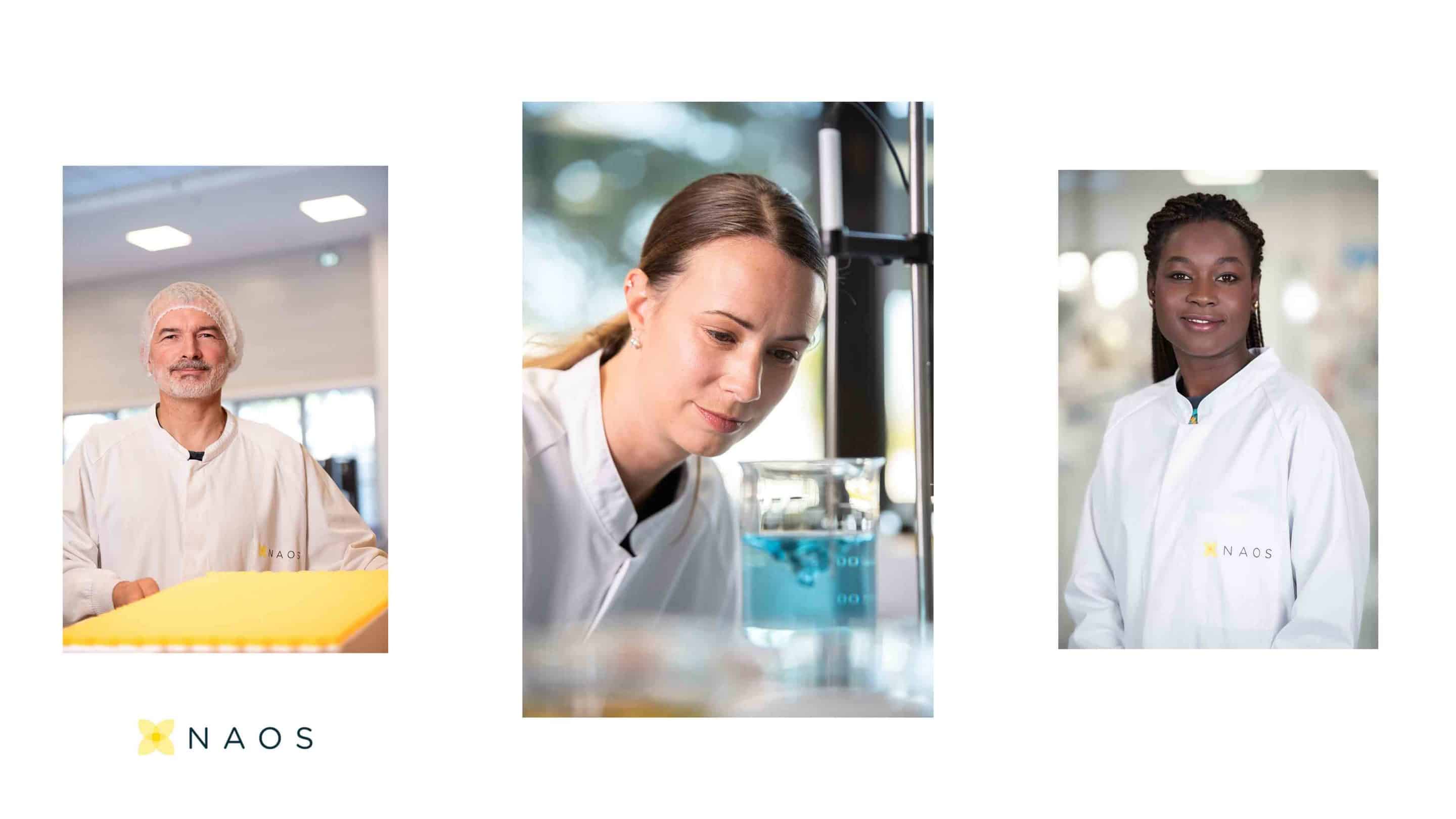 Reportage industriel laboratoire et usine pour Naos